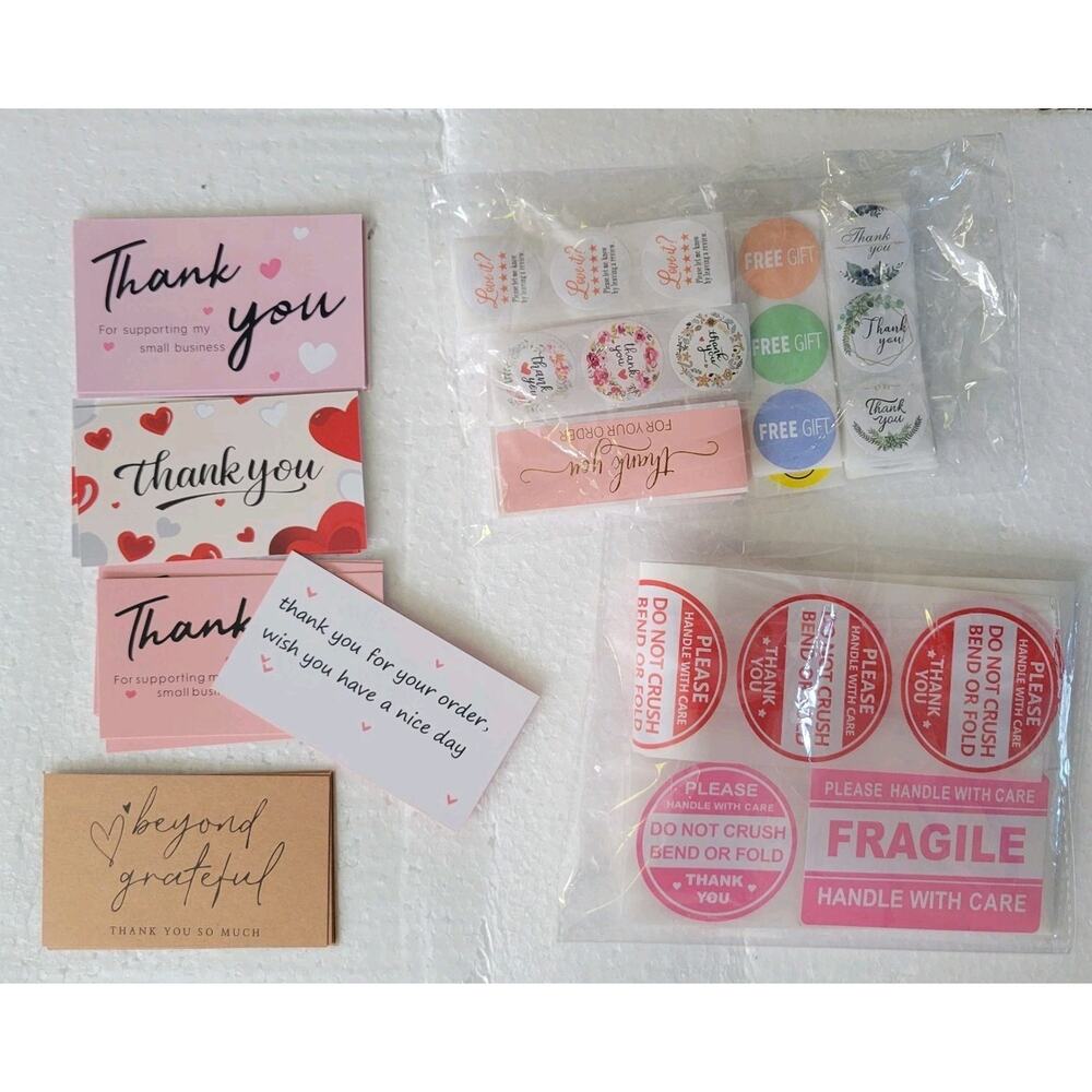 Reseller Shipping Supplies Bundle of 195 Pcs. Poly Mailers/ Boxes/ Stickers New
